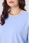 WEARABLE CREW TOP - blue marl
